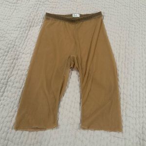 Eleve Dancewear mesh cutoff bike shorts S